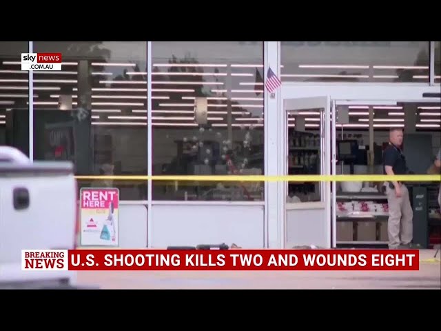 US shooting kills two and wounds eight