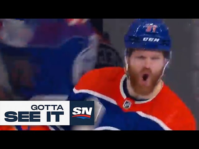 ⁣GOTTA SEE IT: Leon Draisaitl Sets Up Warren Foegele With A Perfect Saucer Pass