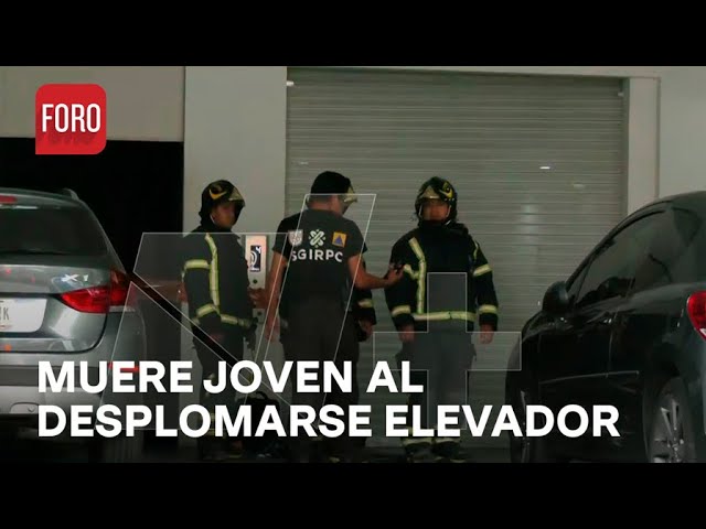 Muere joven al desplomarse elevador y caer de 11 metros en CDMX - Las Noticias