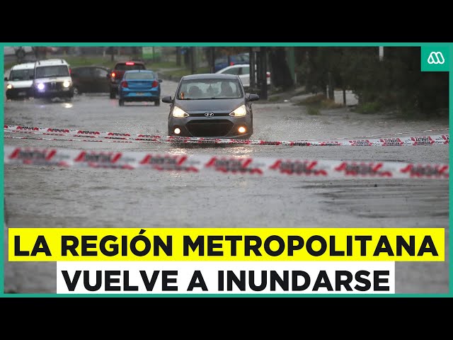 ⁣Inundación en Santiago: Estas fueron las consecuencias de las lluvias en la Región Metropolitana