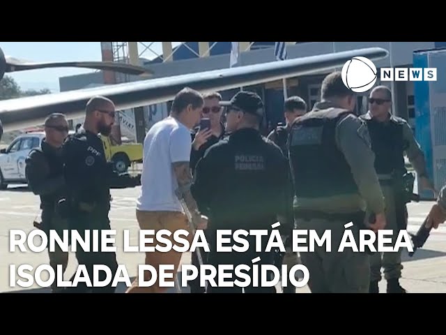 ⁣Ronnie Lessa está em área isolada de Tremembé