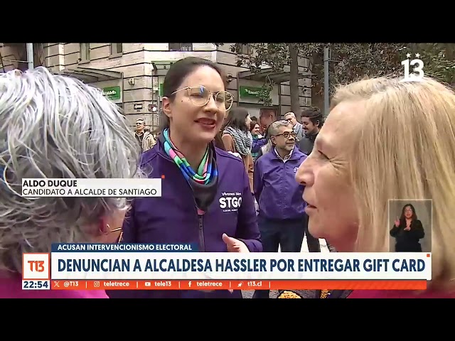 ⁣Acusan intervencionismo electoral: denuncian a alcaldesa Hassler por entrega de gift card