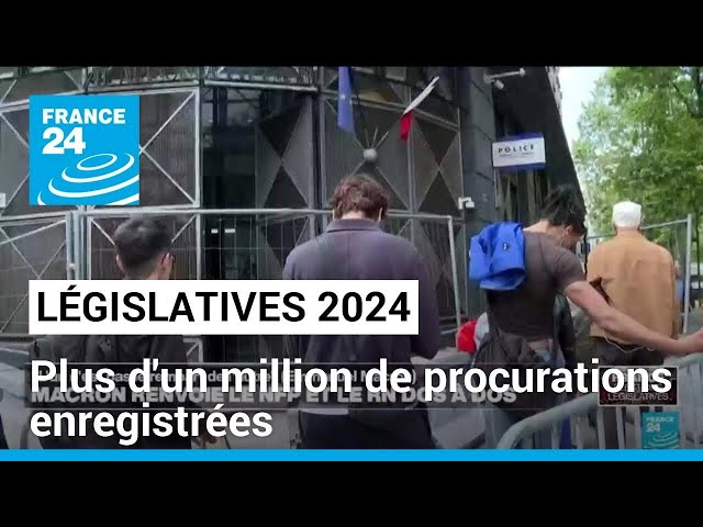 Plus d'un million de procurations enregistrées pour les élections législatives • FRANCE 24