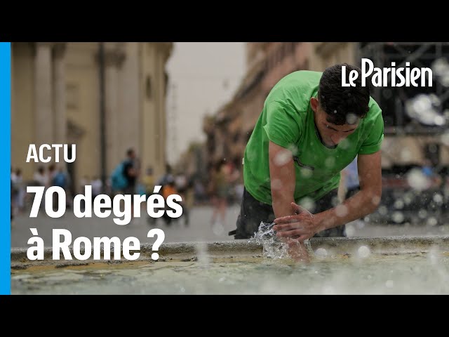 ⁣Plus de 70°C au sol : Rome étouffe en pleine vague de chaleur