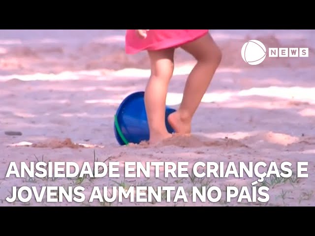 ⁣Ansiedade entre crianças e jovens aumenta no Brasil