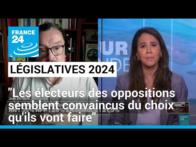 Législatives : "les électeurs des oppositions semblent convaincus du choix qu'ils vont fai