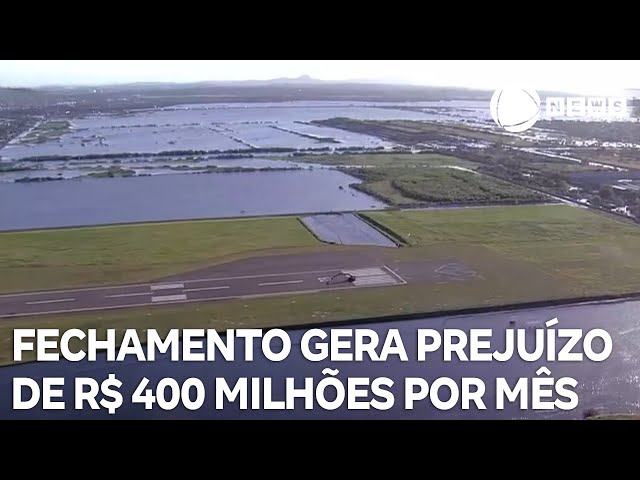 ⁣Fechamento do Aeroporto Salgado Filho gera prejuízo de R$ 400 milhões por mês