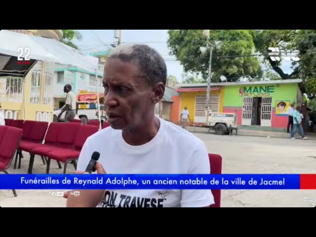 ⁣Funérailles de Reynald Adolphe, un ancien notable de la ville de Jacmel