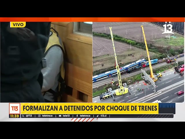 Formalizan a detenidos por choque de trenes en San Bernardo