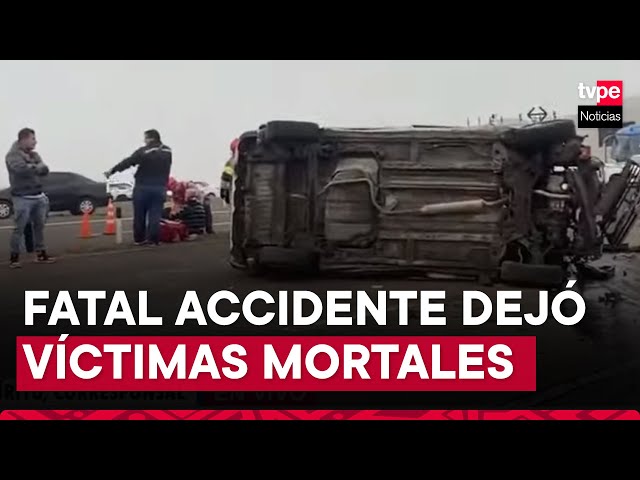 Dos muertos y al menos 6 heridos en accidente de tránsito en la Panamericana Norte