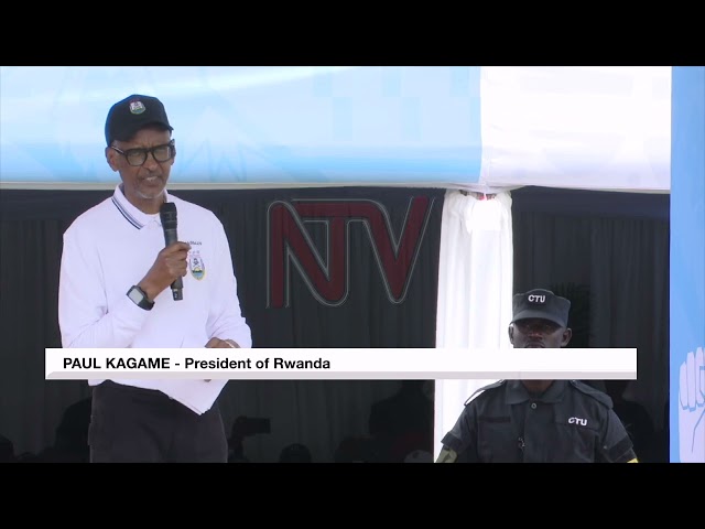 ⁣President Kagame campaigns against two in Rwanda