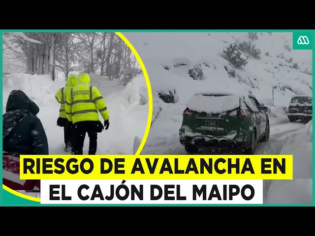 ⁣Riesgo de avalancha en el Cajón del Maipo: Intensas nevazones en sectores cordilleranos