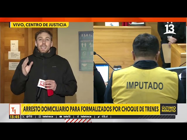 Arresto domiciliario nocturno y arraigo nacional para formalizados por choque de trenes