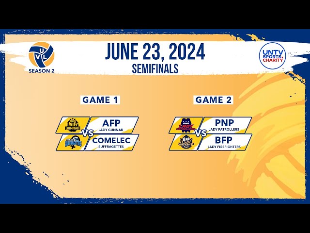 ⁣LIVE FULL GAMES: UNTV Volleyball League Season 2 Semi-Finals at Paco Arena, Manila | June 23, 2024