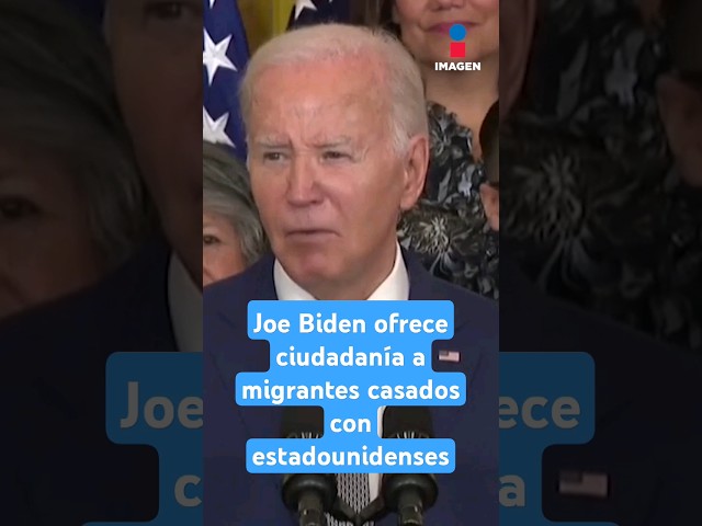 ⁣Joe Biden ofrece ciudadanía a migrantes casados con estadounidenses | Shorts | Zea