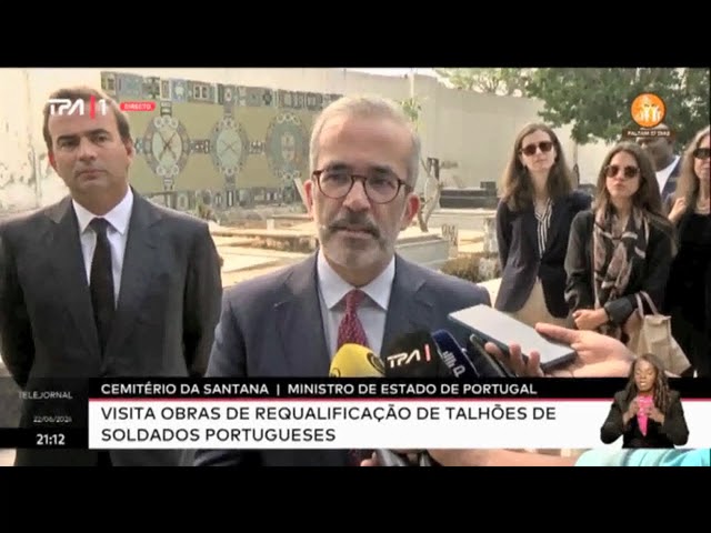 ⁣Cemitéiro Santana - Ministro de Estado de Portugal visita obra de requalificação de talhões
