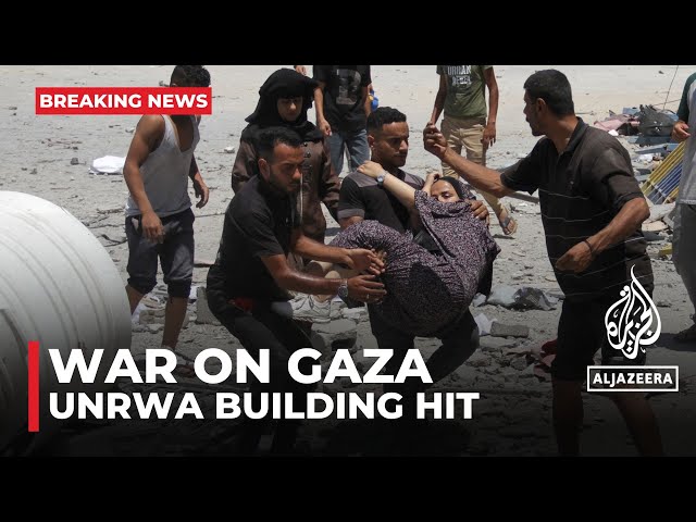 ⁣Four killed in Israeli attack on UNRWA headquarters