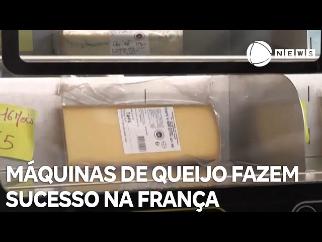 ⁣Máquinas automáticas de queijo fazem sucesso na França