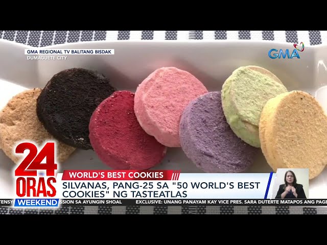 ⁣Silvanas, pang-25 sa 50 World's Best Cookies ng TasteAtlas | 24 Oras Weekend