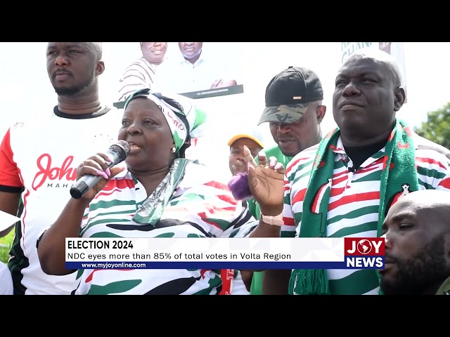 ⁣Election 2024: NDC eyes more than 85% of total votes in Volta Region. #ElectionHQ