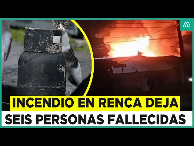 ⁣Tragedia en Renca: Cuatro adultos y dos niños fallecen en incendio
