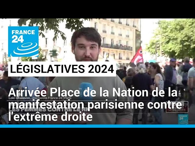 Manifestation contre l'extrême droite : le cortège parisien est arrivé place de la Nation