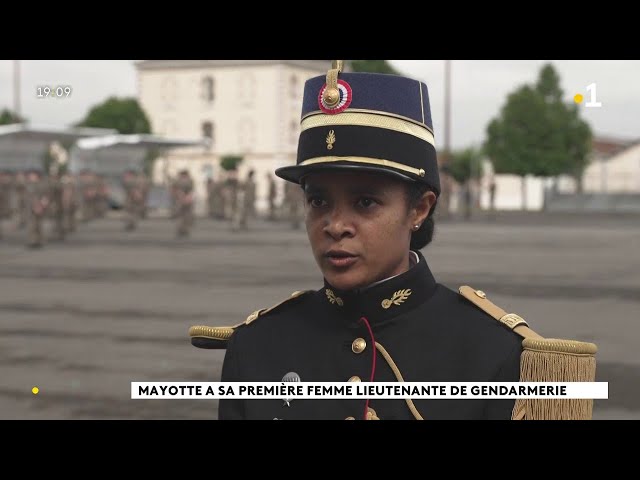 ⁣Mayotte a sa première femme lieutenant de gendarmerie