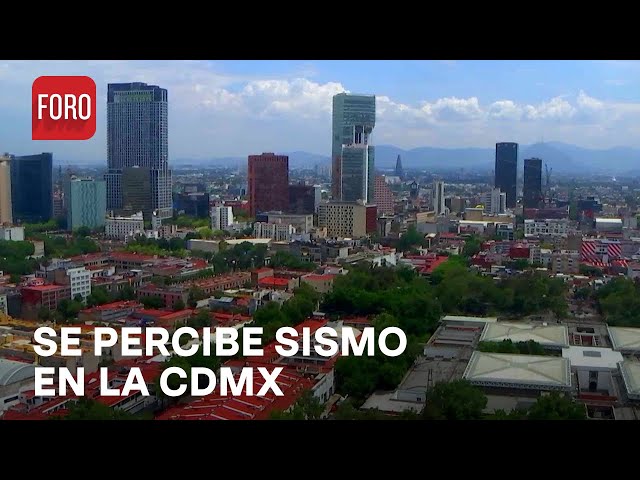 Se percibe sismo en la Ciudad de México - 23 Junio 2024