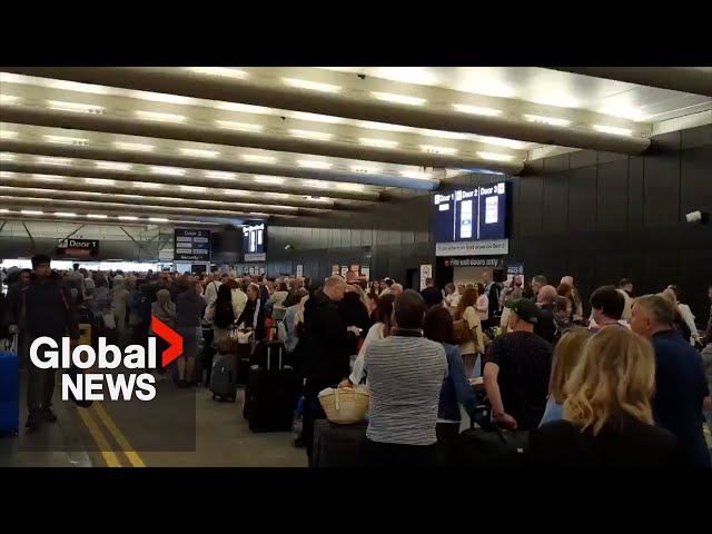 ⁣Manchester Airport power outage causes chaos with delays, cancellations