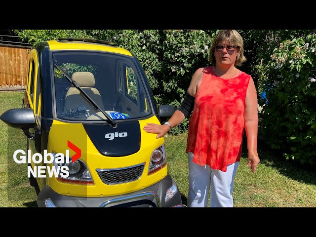 ⁣Alberta woman with cerebral palsy fights to be able to use her mobility scooter