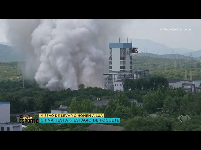 ⁣China testa 1° estágio de foguete