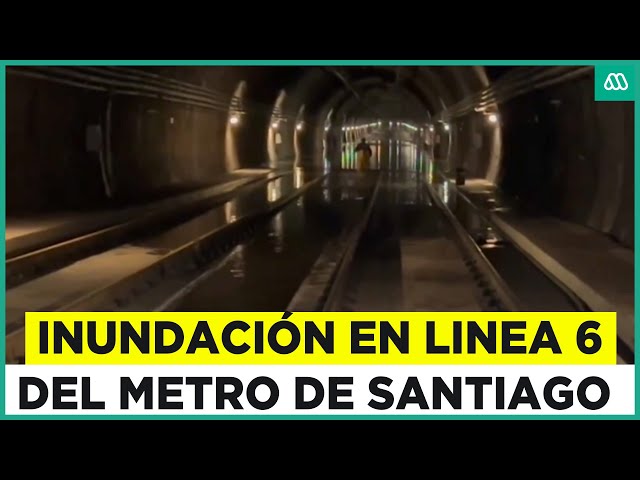 ⁣Metro cierra tramo por inundación de la vía subterránea