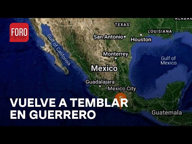 ⁣Otro sismo magnitud 4.1 se registra este domingo en Guerrero - Las Noticias
