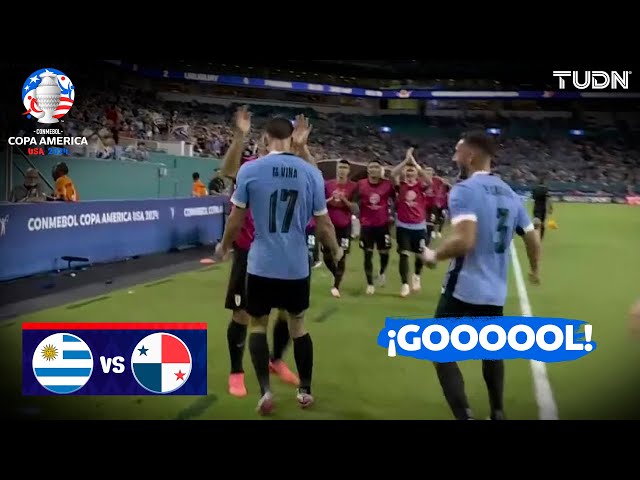 ⁣¡YA ES GOLEADA! ¡GOOOL de Viña! | Uruguay 3-0 Panamá | Copa América 2024 - J1 | TUDN