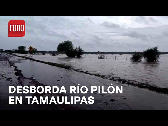 ⁣Desborda río Pilón en Tamaulipas, cierran carretera - Las Noticias