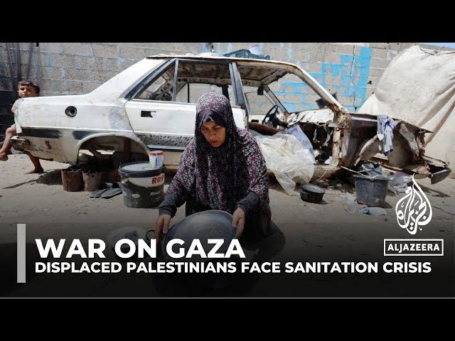 Gaza's displaced face sanitation crisis amid Israeli attacks and rising disease threats