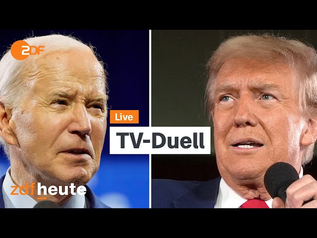 Live: TV-Duell von Biden und Trump | US-Wahlkampf 2024