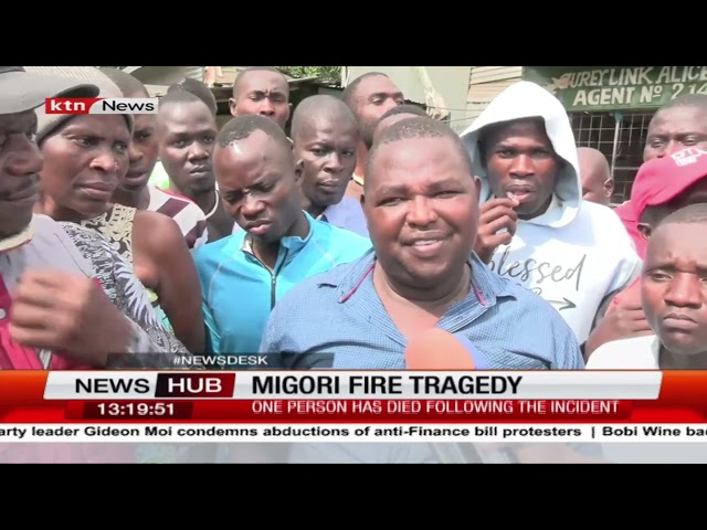 ⁣One person has died following a fire incident in Migori