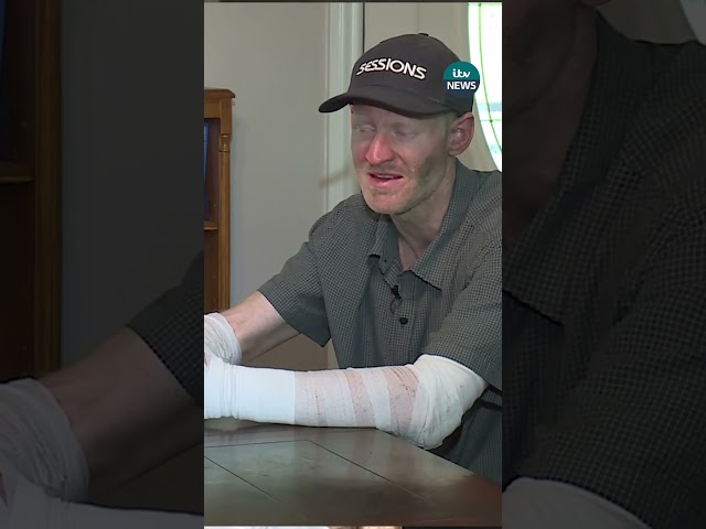⁣A hiker survived ten days in the mountains by drinking a gallon of water out of his boot #itvnews