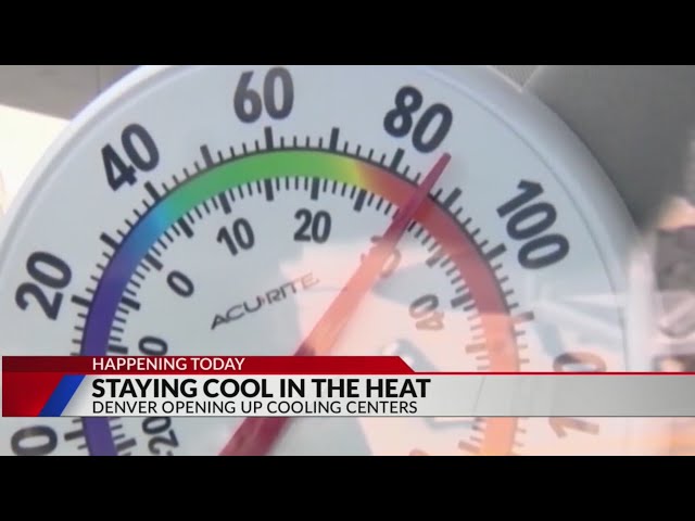 ⁣Cooling centers open in Denver