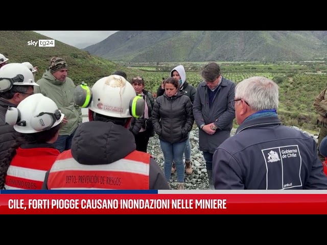 ⁣Cile, miniere colpite dalle inondazioni