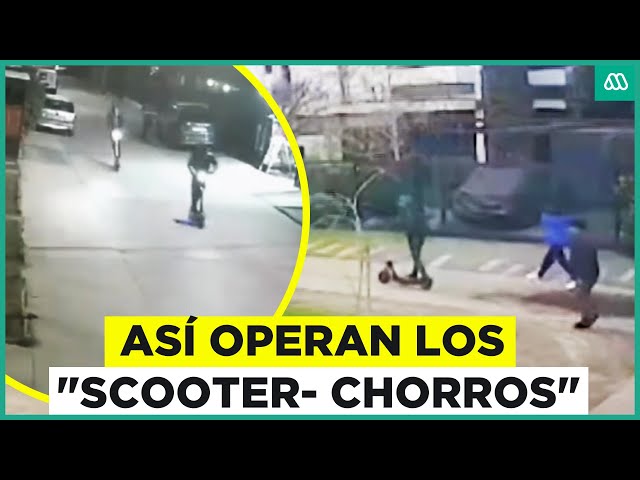 ⁣Así operan los "Scooter- Chorros": Bandas atacan mientras manejan