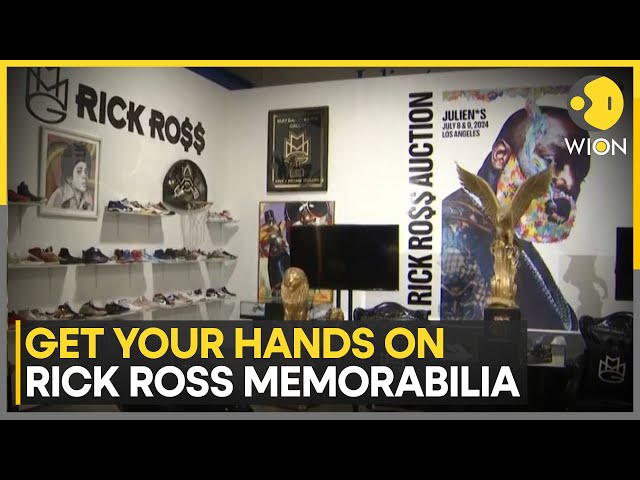 ⁣Hip Hop artist Rick Ross' over 300 high-end sneakers to go up for auction | WION
