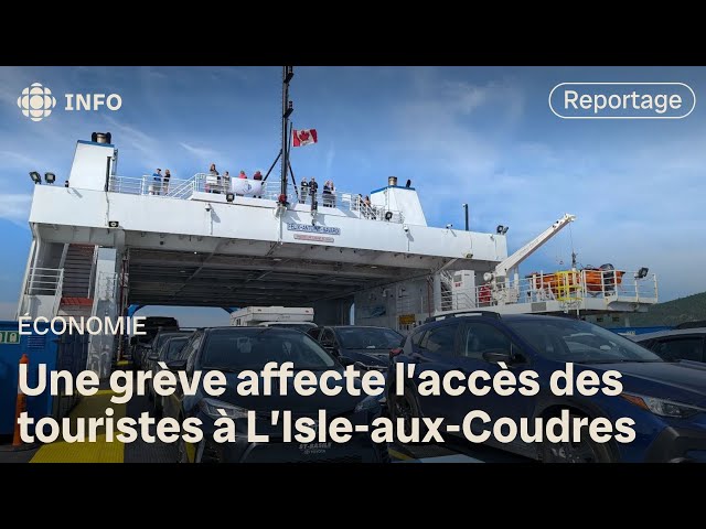⁣Grève à la STQ : début de saison difficile à L’Isle-aux-Coudres