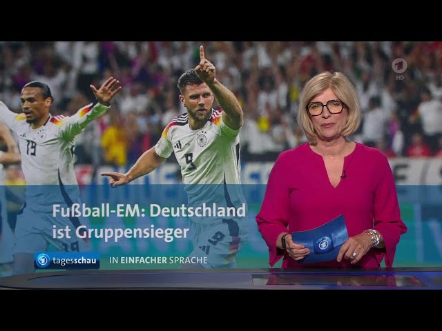 tagesschau in Einfacher Sprache 19:00 Uhr, 24.06.2024