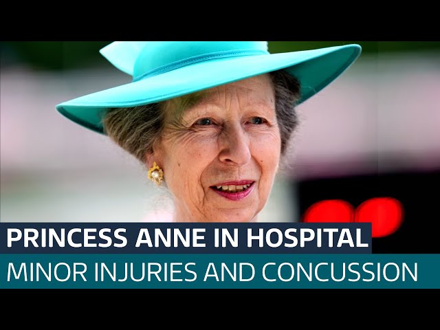 ⁣Princess Anne in hospital after sustaining minor injuries and concussion