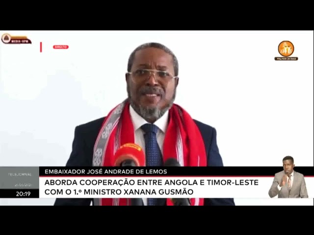 Embaixador José Andrade de Lemos aborda cooperação entre Angola e Timor Leste com o 1ª Ministro