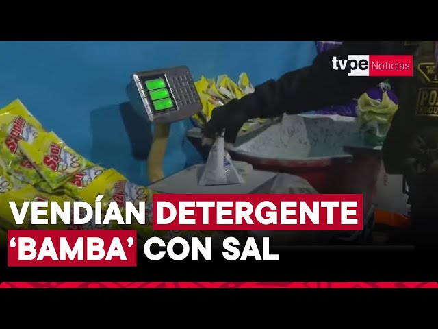 Cae banda 'Los Mugrosos de Canto Grande' que falsificaba jabones y detergentes de conocida