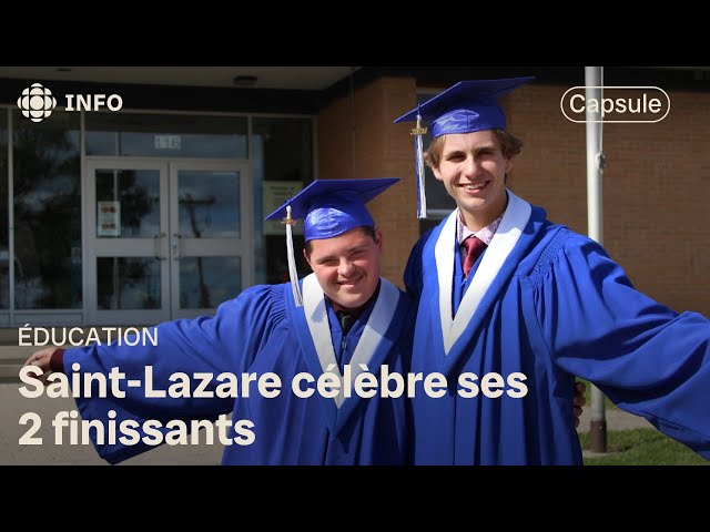 ⁣Isaiah et Christian Simard sont les deux finissants de 2024 de l'École Saint-Lazare