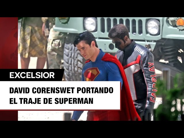 Nuevas fotos de David Corenswet con traje de Superman se filtraron; así luce